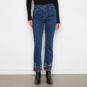 charliebindigoflarelegdenimpantswithslitsandembroidery
