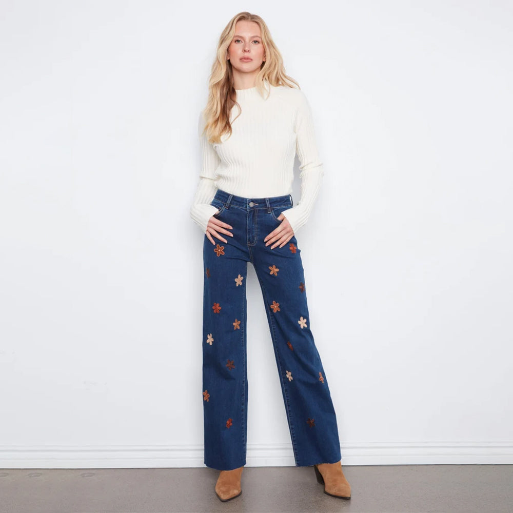 charliebindigowidelegstretchdenimpantswithalloversuedeflowerpatch1 charliebindigowidelegstretchdenimpantswithalloversuedeflowerpatch1