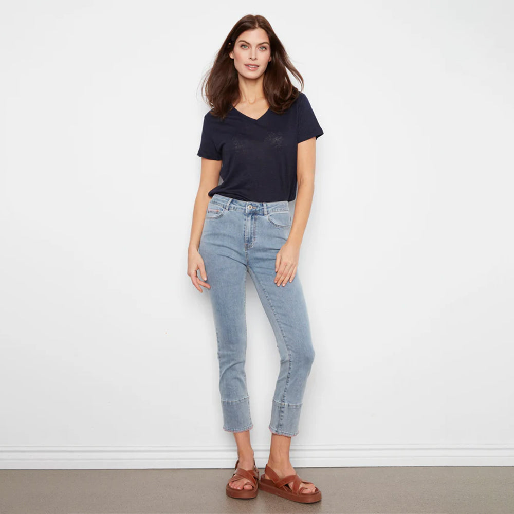 charliebliteblueslimlegstretchdenimpantwithblanketstitchhemcuff 1 charliebliteblueslimlegstretchdenimpantwithblanketstitchhemcuff 1