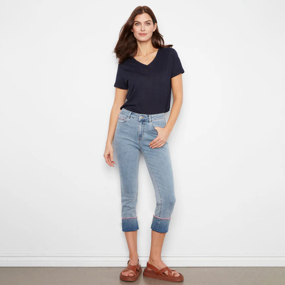 charliebliteblueslimlegstretchdenimpantwithblanketstitchhemcuff 5 charliebliteblueslimlegstretchdenimpantwithblanketstitchhemcuff 5