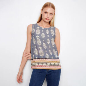 charliebmuralborderprintsleevelessblouse