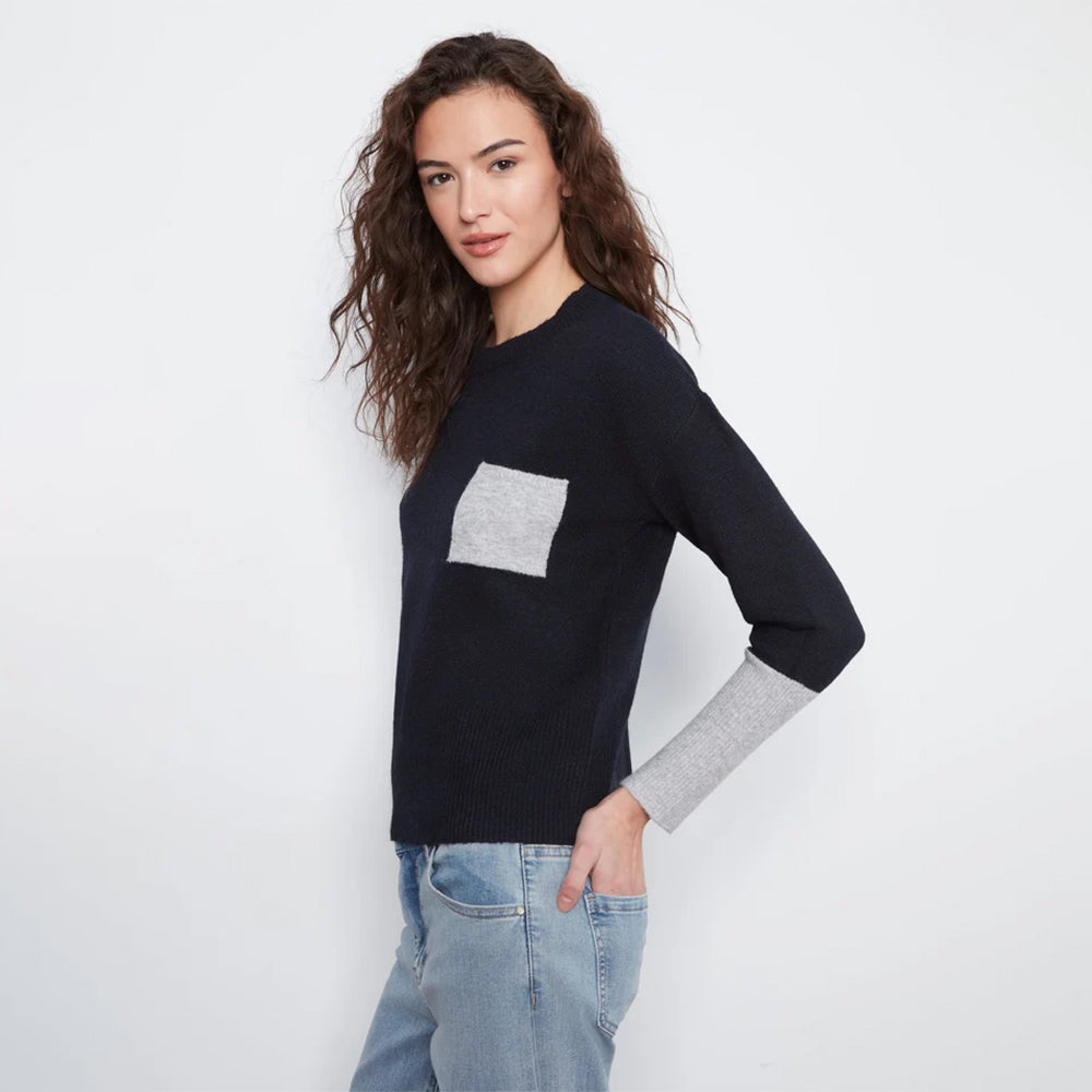 charliebnavylongsleevedropshouldercolorblocksweaterwithchestpocket2 charliebnavylongsleevedropshouldercolorblocksweaterwithchestpocket2