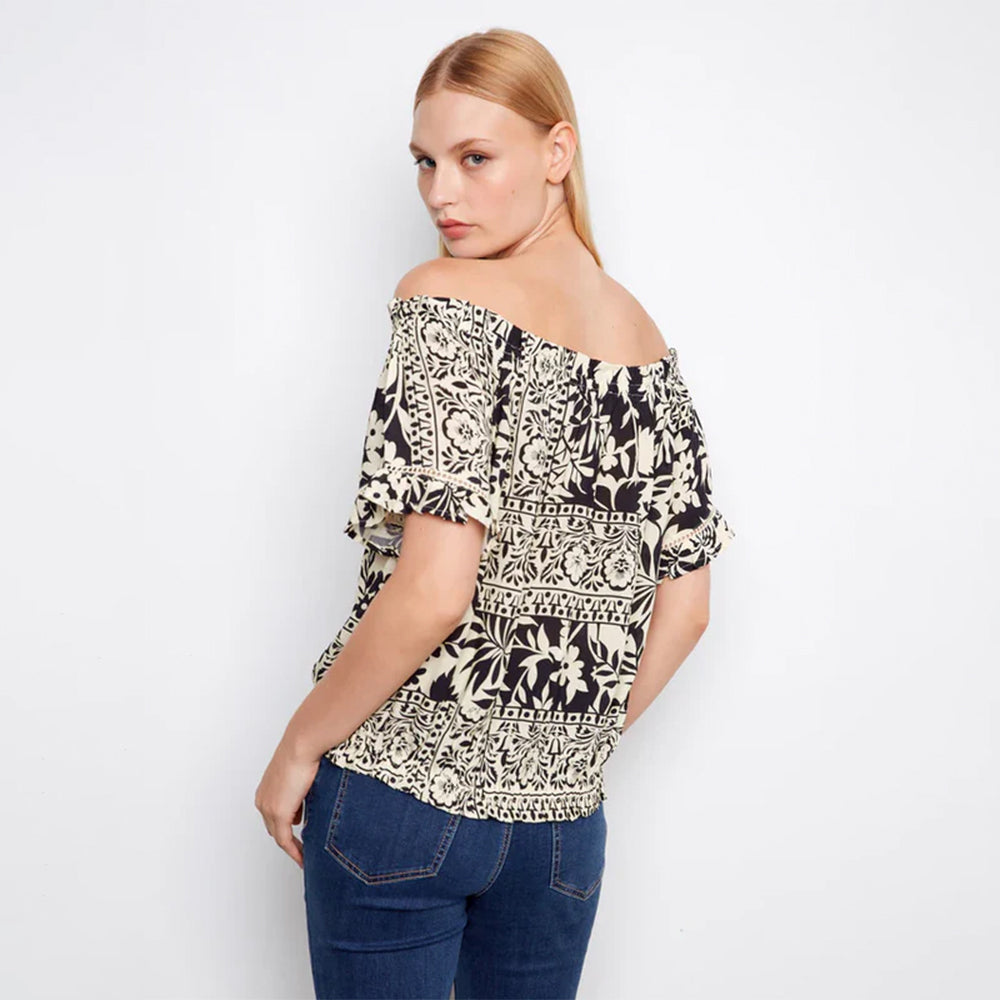 charliebornatoprintedshortsleeveoffshoulderblouse 3 charliebornatoprintedshortsleeveoffshoulderblouse 3