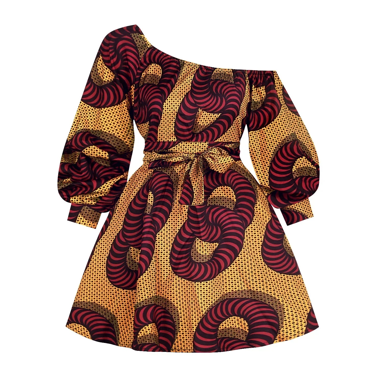 fashion women s summer sexy shoulder elastic printing african style oblique shoulder with belt fluffy loose 2.jpg q90 2 fashion women s summer sexy shoulder elastic printing african style oblique shoulder with belt fluffy loose 2.jpg q90 2