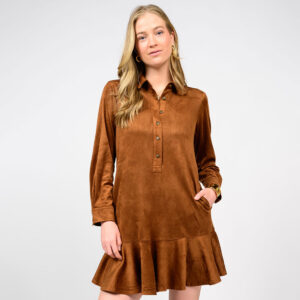 ivyjanechestnutsuedeswingshirtdress 3