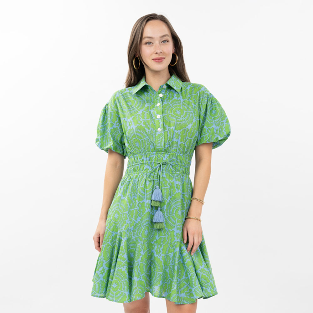 ivyjanegreenflouncedhemshirtdress ivyjanegreenflouncedhemshirtdress