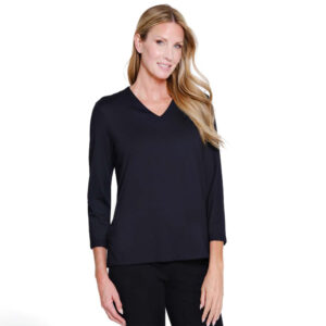 multiplesblack34sleevevnecktop