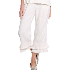 multiplesflaxdrawstringdoublerufflehemcroppant