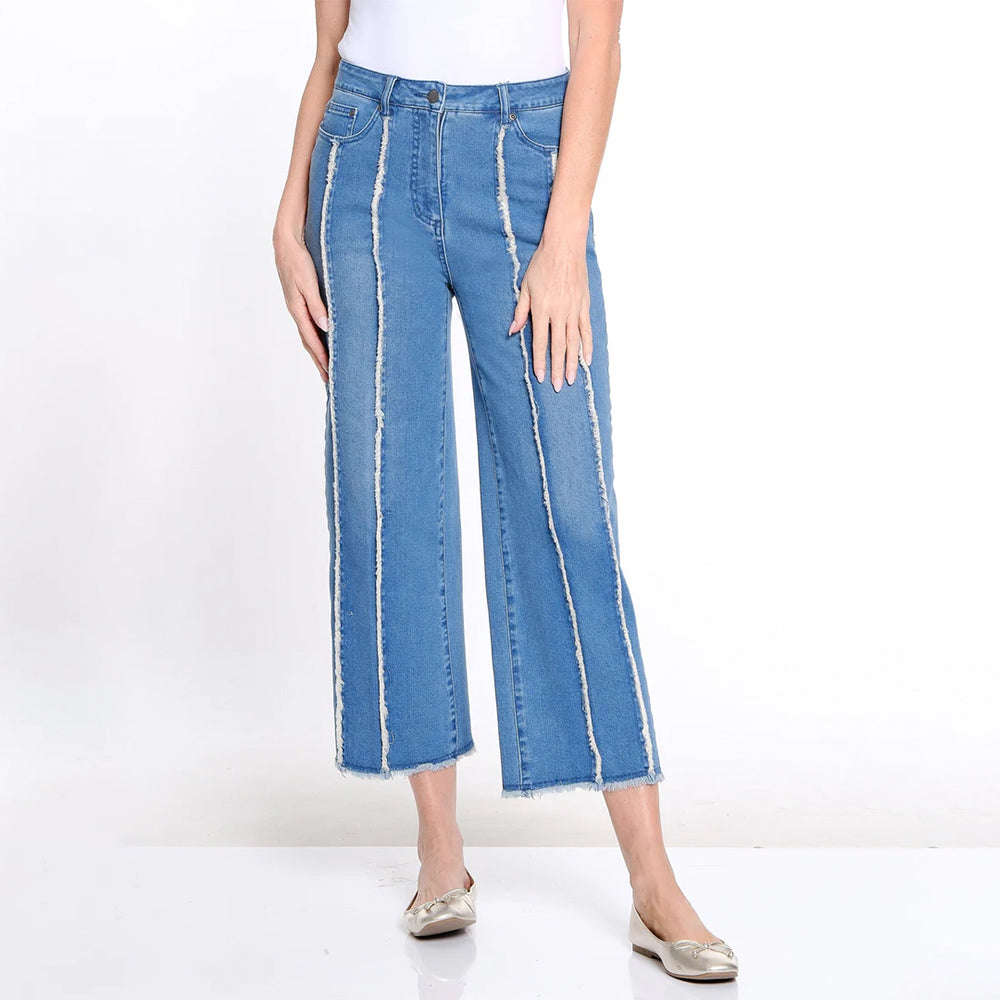 multiplesmediumindigofringe seamedwidelegcropjean multiplesmediumindigofringe seamedwidelegcropjean