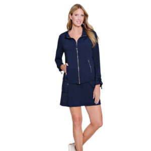 multiplesmidnightdrawstringlongsleevezipthrujacketplus
