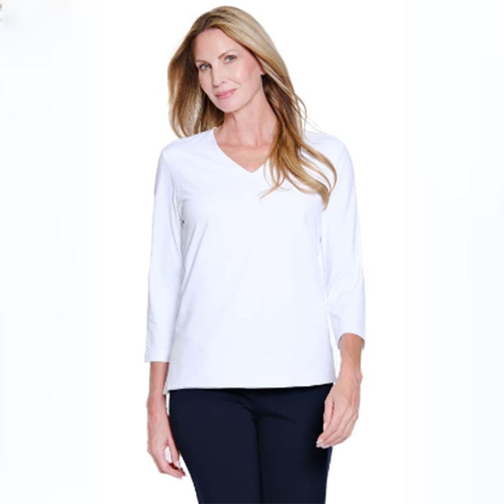 multipleswhite34sleevevnecktop multipleswhite34sleevevnecktop