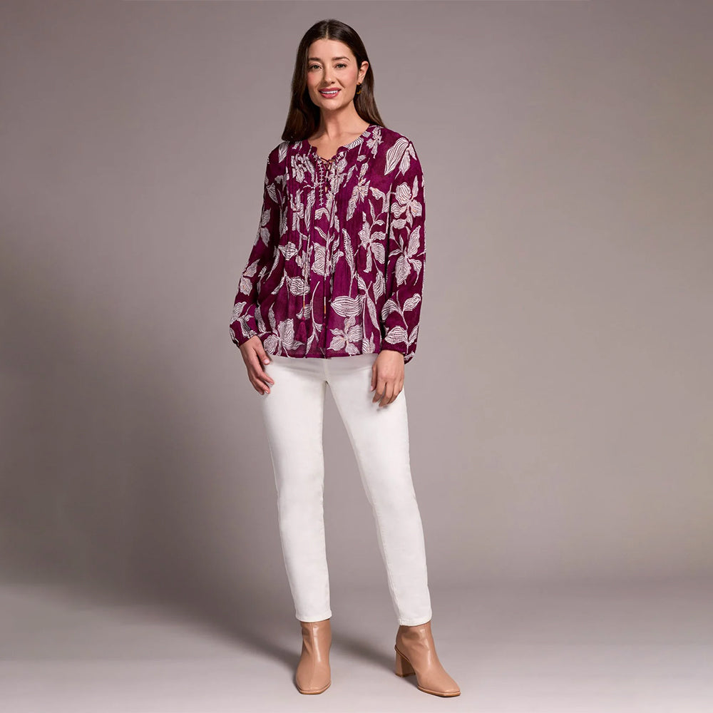 tribalclothingcoblousewpintuckandlaceup plumwine 2 tribalclothingcoblousewpintuckandlaceup plumwine 2