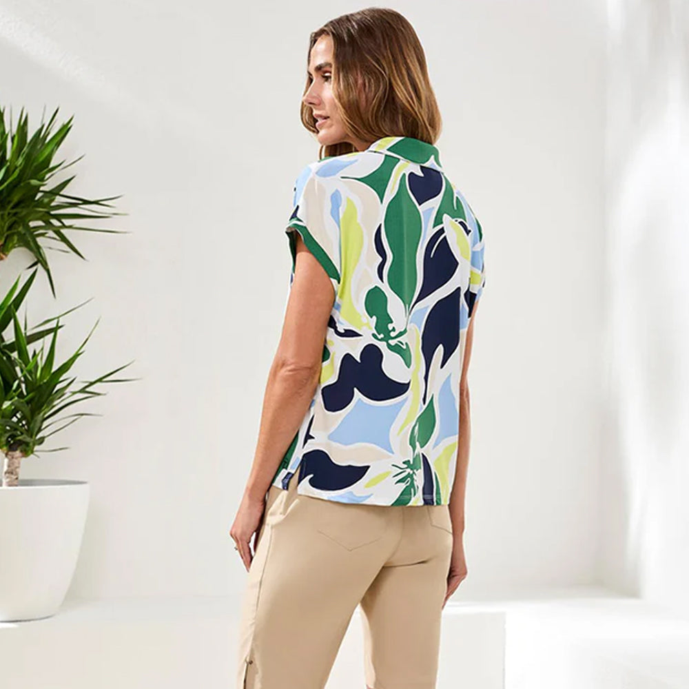 tribalclothingcodolmansleevehighperformancepolotopflorallime2 tribalclothingcodolmansleevehighperformancepolotopflorallime2