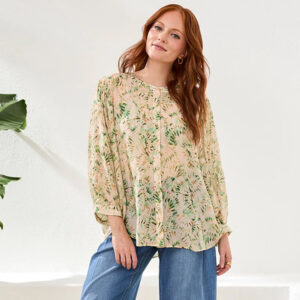 tribalclothingcoflowydolmansleeveblousewithselfcoveringbuttonsmojito