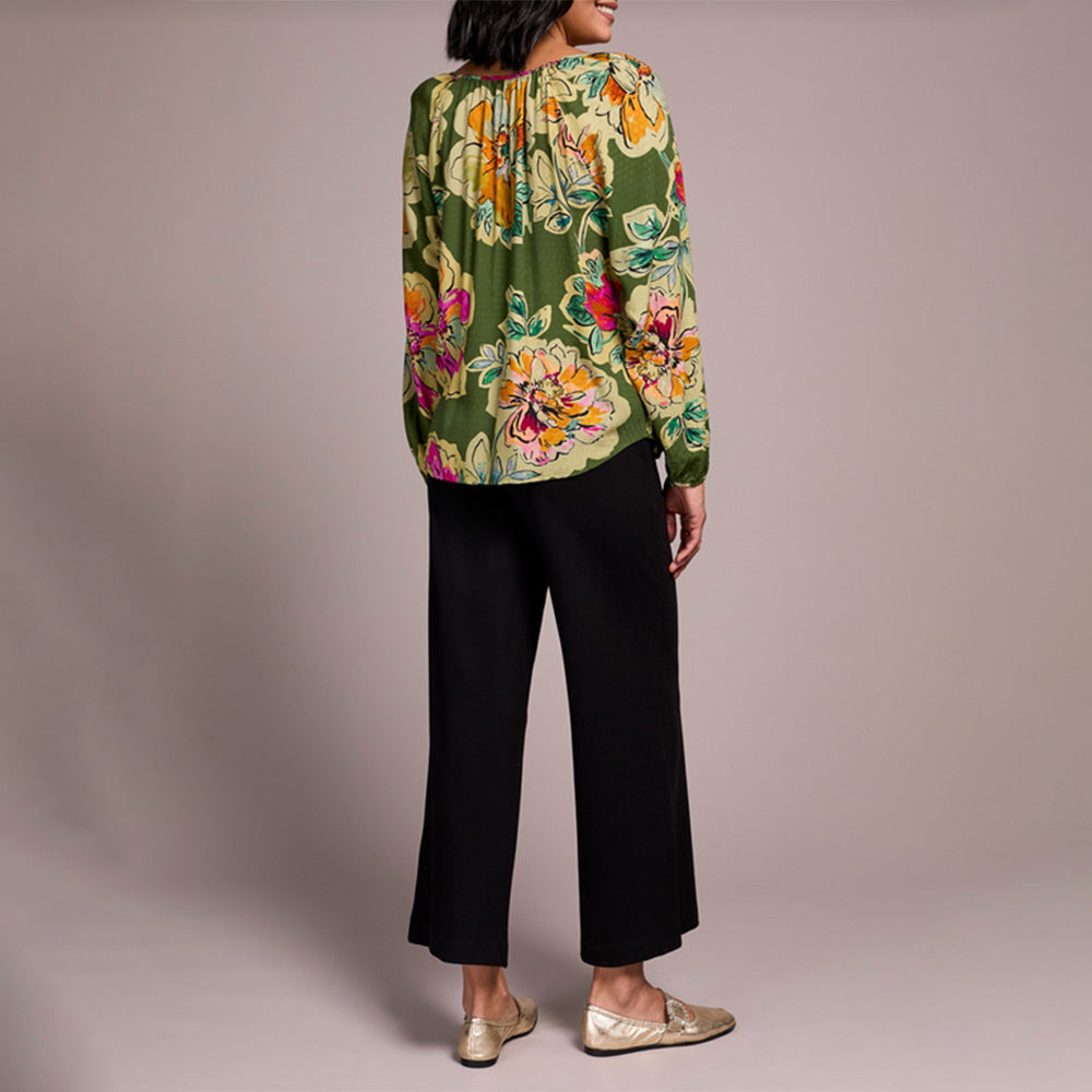 tribalclothingcolongsleeveblousewtie chive 3 tribalclothingcolongsleeveblousewtie chive 3