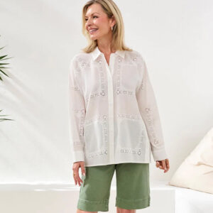 tribalclothingcolongsleevebuttonfrontblousewithsideplacketwhite2