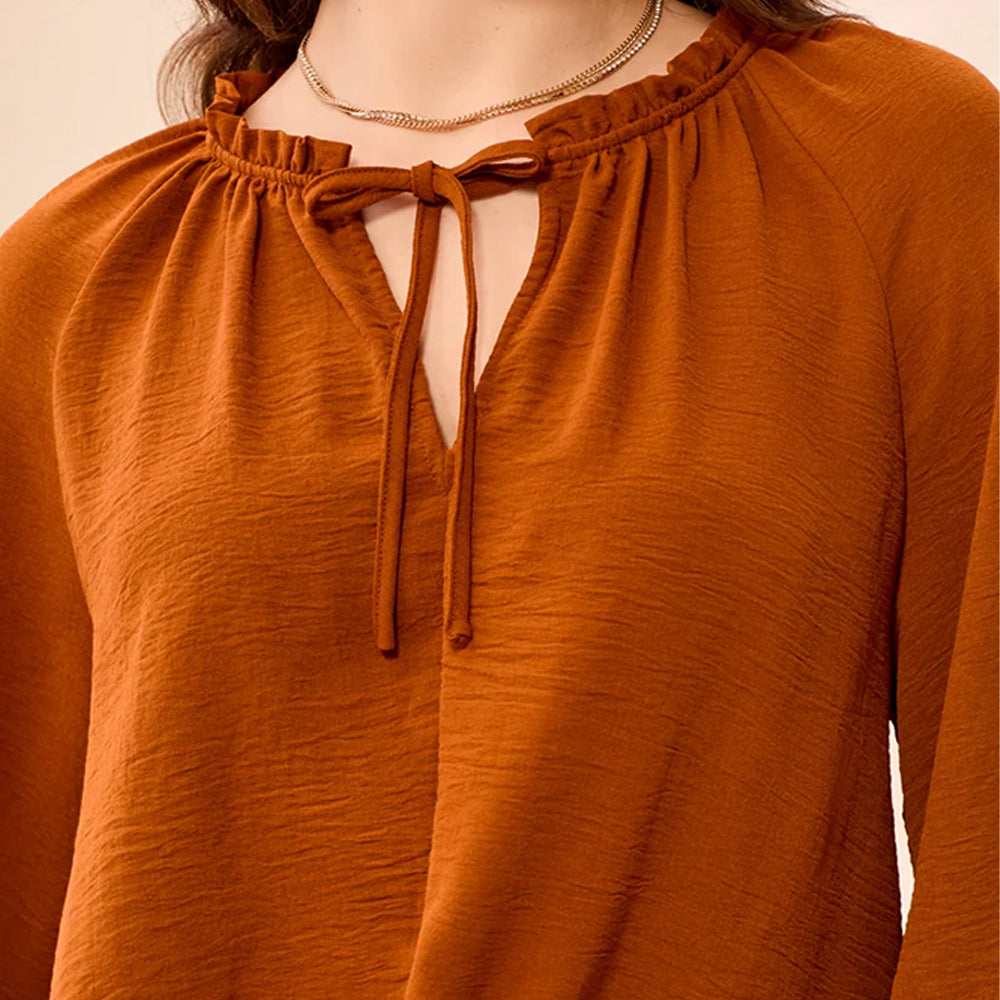 tribalclothingcoraglansleeveblousewithfrontknotrust2 tribalclothingcoraglansleeveblousewithfrontknotrust2