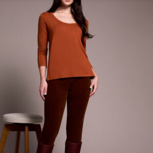 tribalclothingcoscoopneckknittopwsideslits gingerspice 3