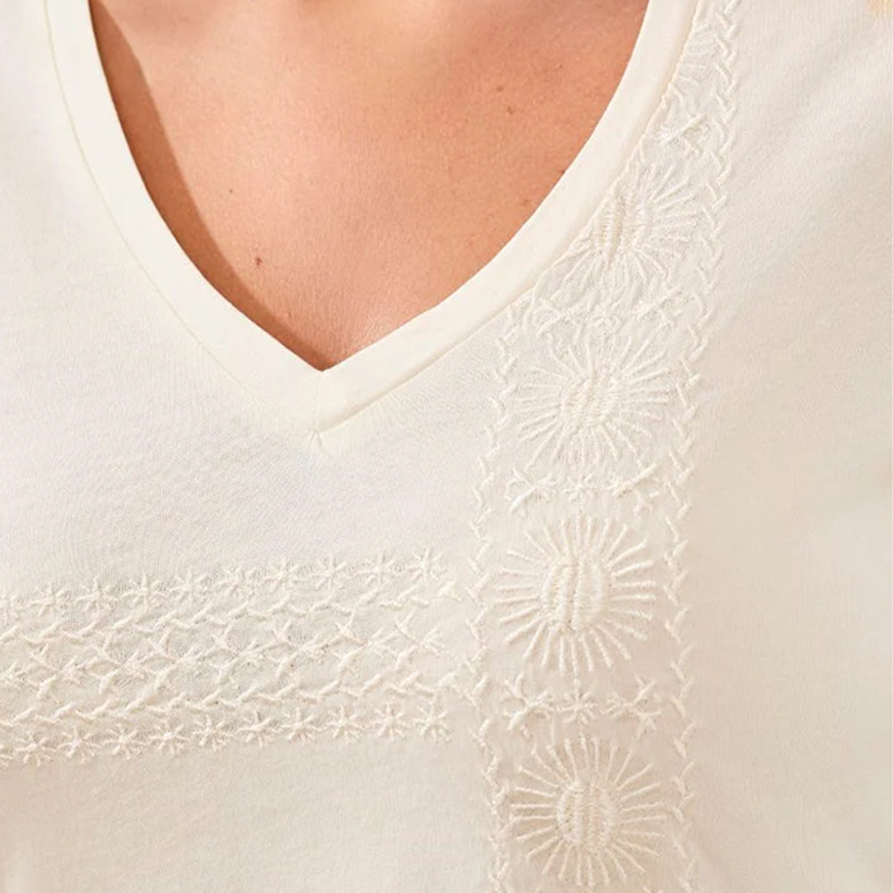 tribalclothingcoshortsleeveembroideryv necktopwithspecialwasheffecteggshell2 tribalclothingcoshortsleeveembroideryv necktopwithspecialwasheffecteggshell2