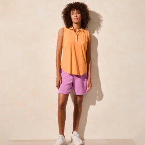 tribalclothingcoslevelesspolotopwithscallopedgeribdetails melon
