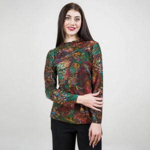 trishatylerwatercolorpinklongsleevestitchmocktop 2